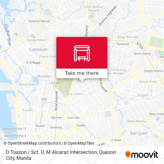 D Tuazon / Sct. D. M Alcaraz Intersection, Quezon City map