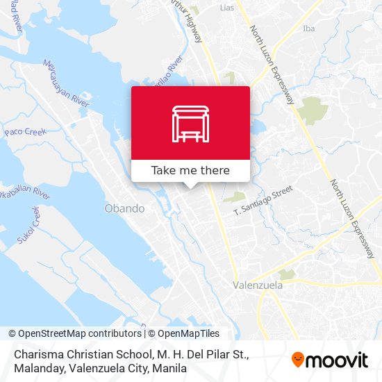 Charisma Christian School, M. H. Del Pilar St., Malanday, Valenzuela City map