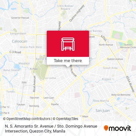 N. S. Amoranto Sr. Avenue / Sto. Domingo Avenue Intersection, Quezon City map