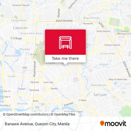 Banawe Avenue, Quezon City map