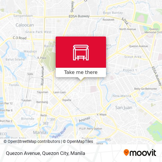 Quezon Avenue, Quezon City map