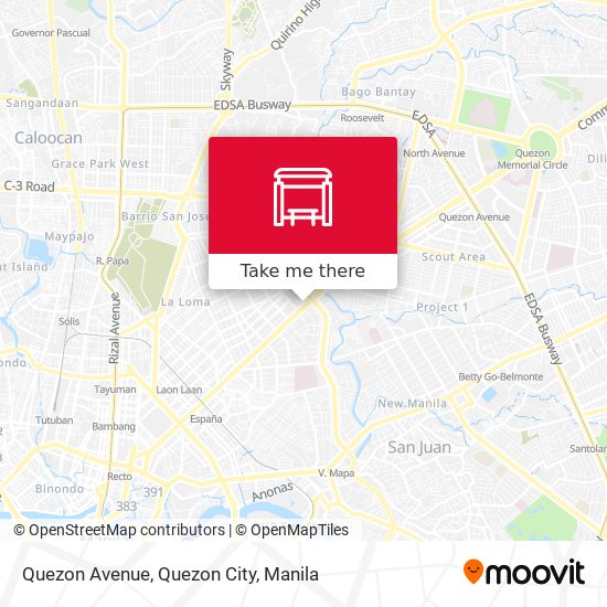 Quezon Avenue, Quezon City map