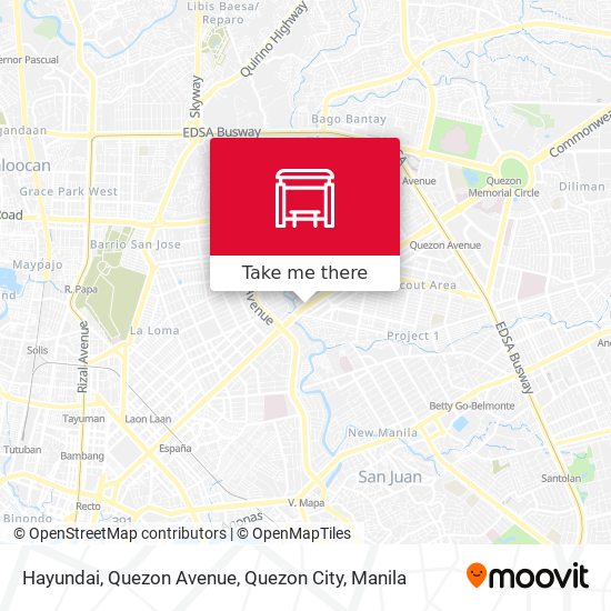 Hayundai, Quezon Avenue, Quezon City map