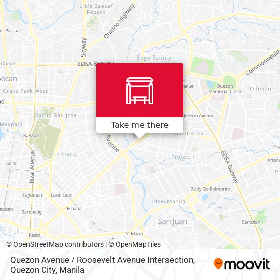 Quezon Avenue / Roosevelt Avenue Intersection, Quezon City map