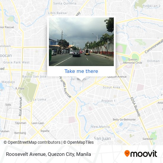 Roosevelt Avenue, Quezon City map