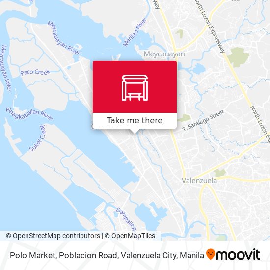 Polo Market, Poblacion Road, Valenzuela City map