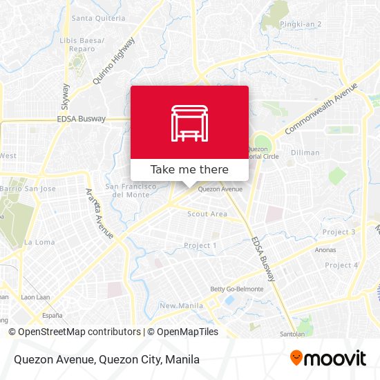 Quezon Avenue, Quezon City map