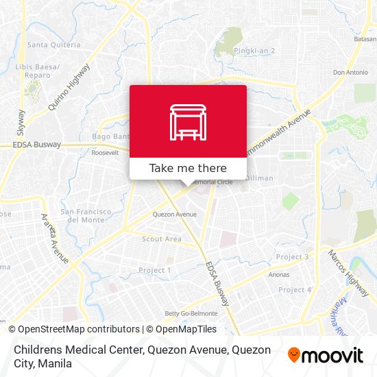 Childrens Medical Center, Quezon Avenue, Quezon City map