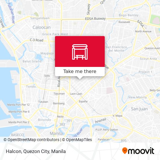 Halcon, Quezon City map