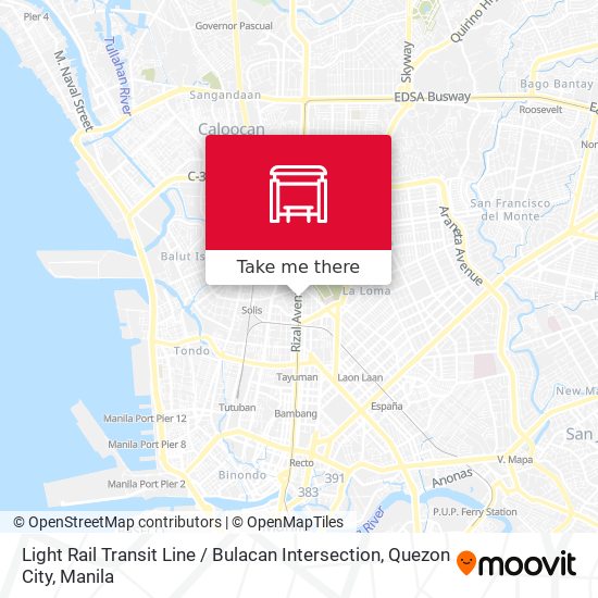 Light Rail Transit Line / Bulacan Intersection, Quezon City map