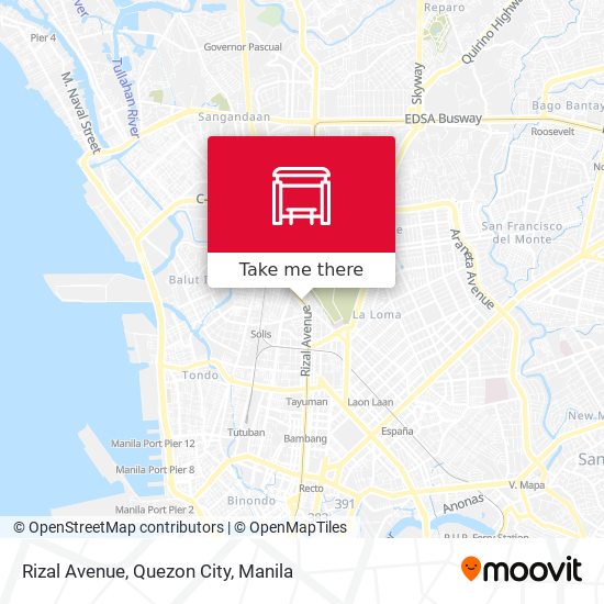 Rizal Avenue, Quezon City map