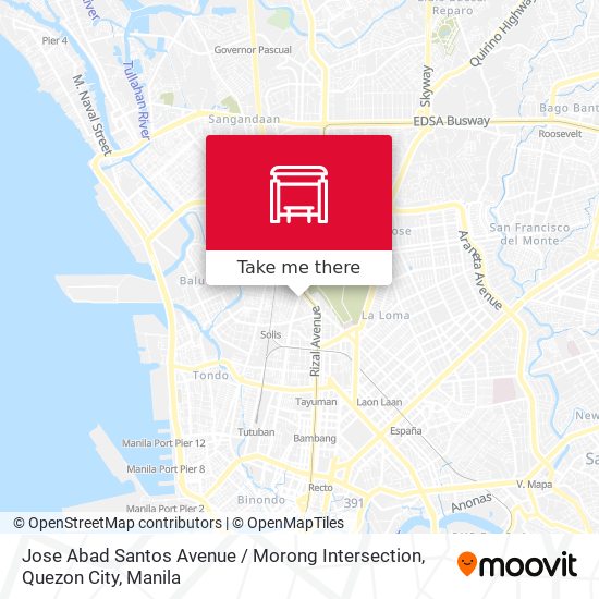 Jose Abad Santos Avenue / Morong Intersection, Quezon City map