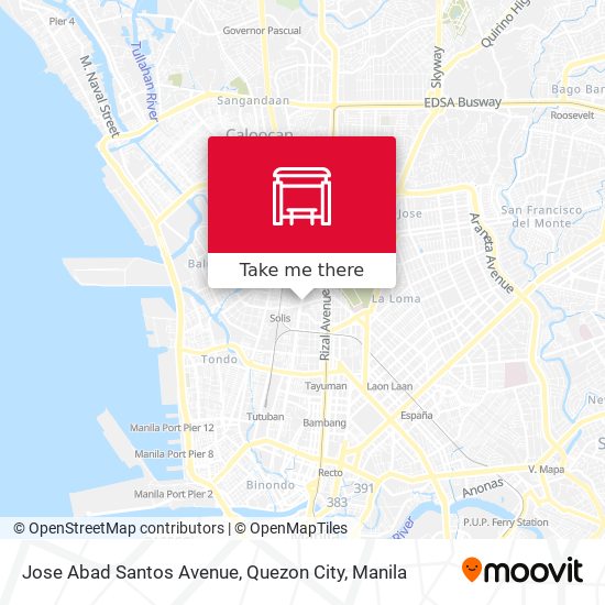 Jose Abad Santos Avenue, Quezon City map