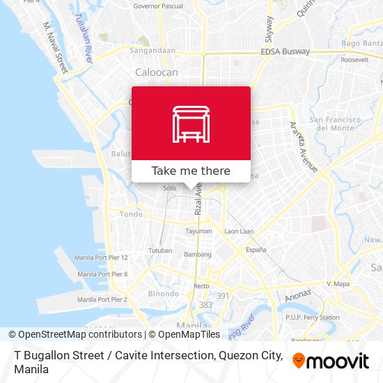 T Bugallon Street / Cavite Intersection, Quezon City map