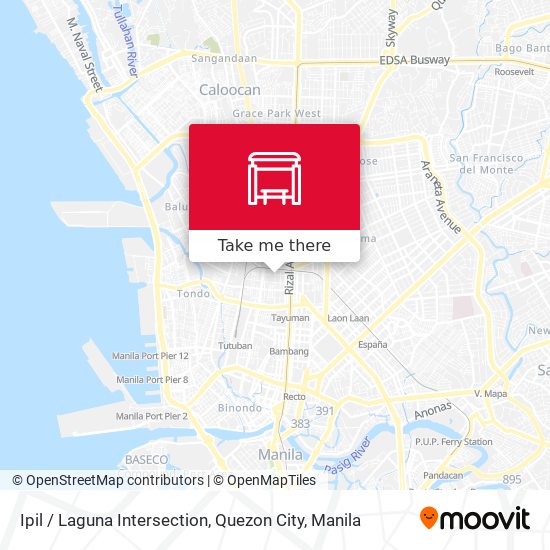 Ipil  / Laguna Intersection, Quezon City map
