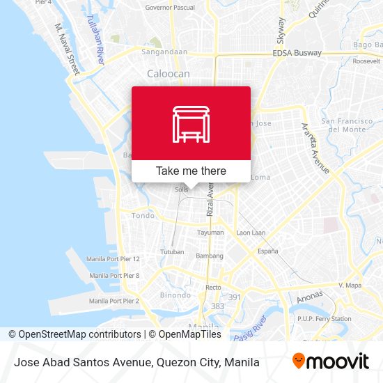 Jose Abad Santos Avenue, Quezon City map