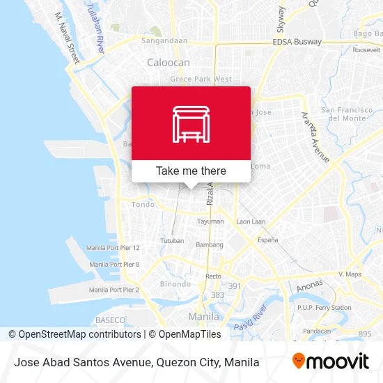 Jose Abad Santos Avenue, Quezon City map