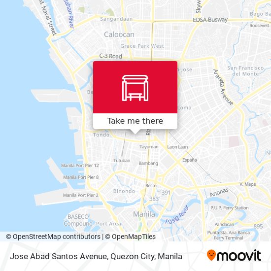 Jose Abad Santos Avenue, Quezon City map
