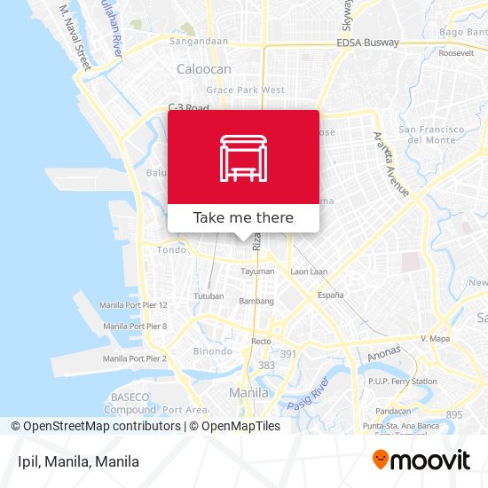 Ipil, Manila map