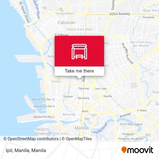 Ipil, Manila map