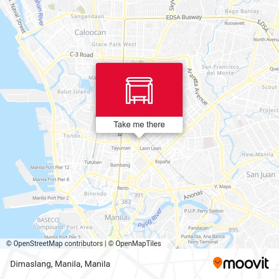 Dimaslang, Manila map