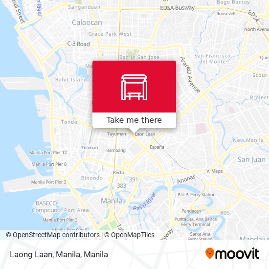 Laong Laan, Manila map