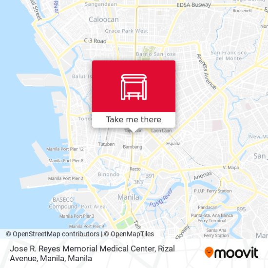 Jose R. Reyes Memorial Medical Center, Rizal Avenue, Manila map