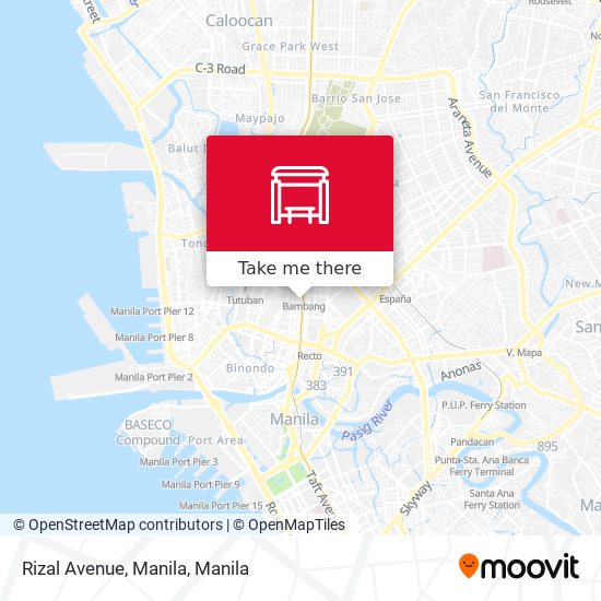 Rizal Avenue, Manila map