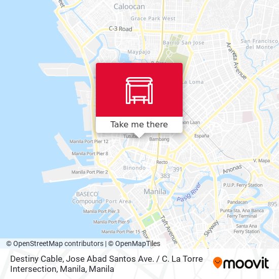 Destiny Cable, Jose Abad Santos Ave. / C. La Torre Intersection, Manila map