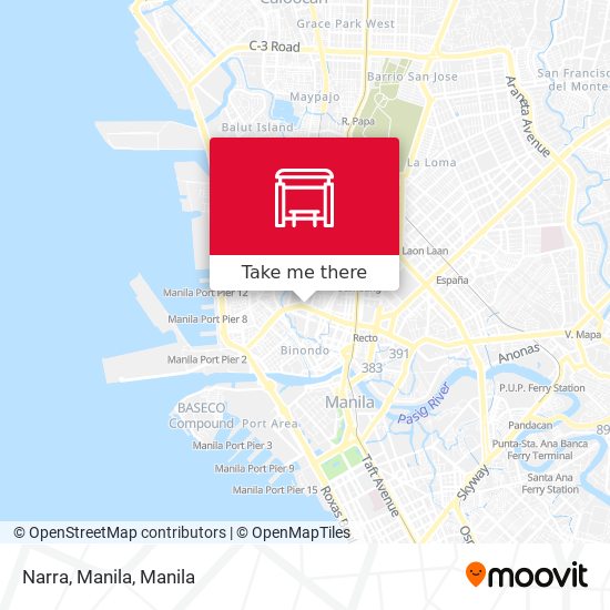 Narra, Manila map