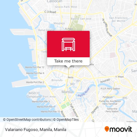 Valariano Fugoso, Manila map