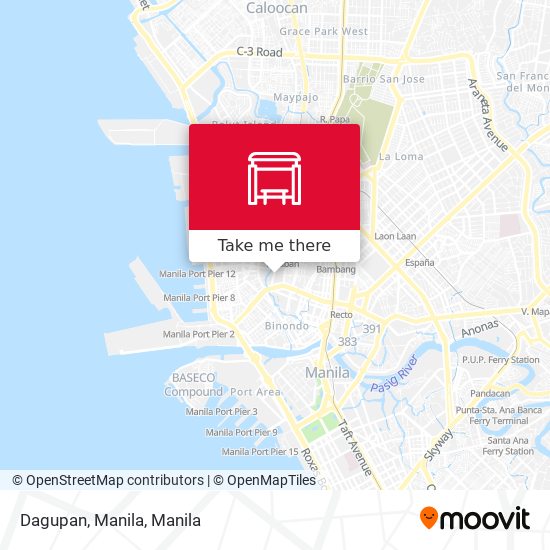 Dagupan, Manila map
