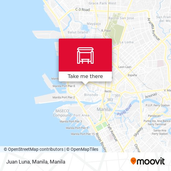 Juan Luna, Manila map