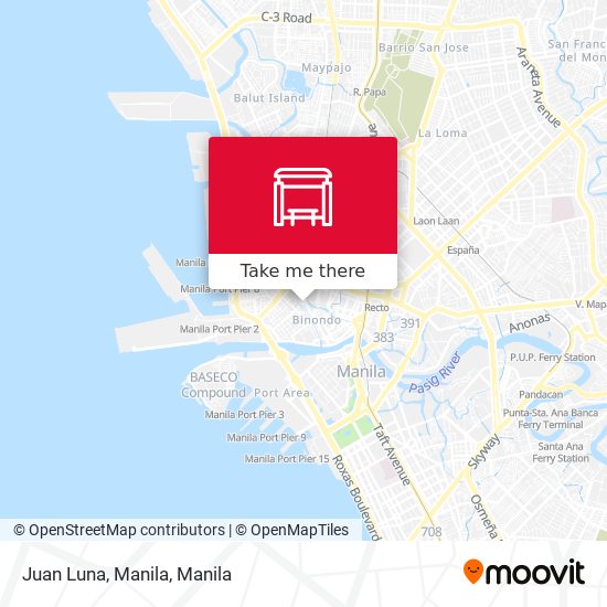 Juan Luna, Manila map