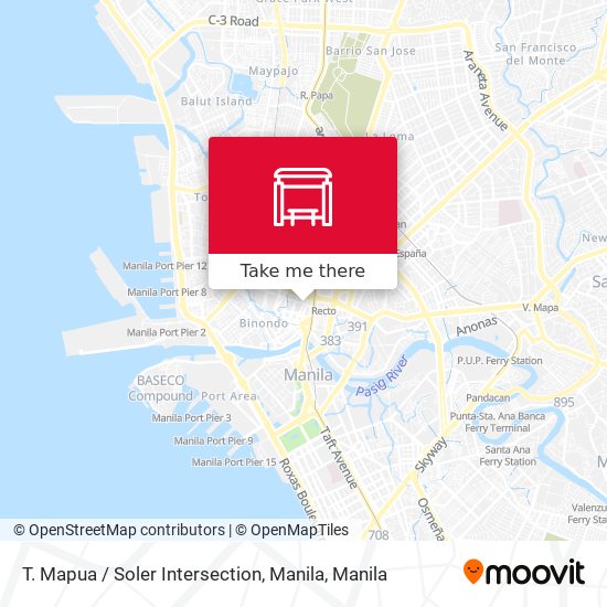 T. Mapua / Soler Intersection, Manila map