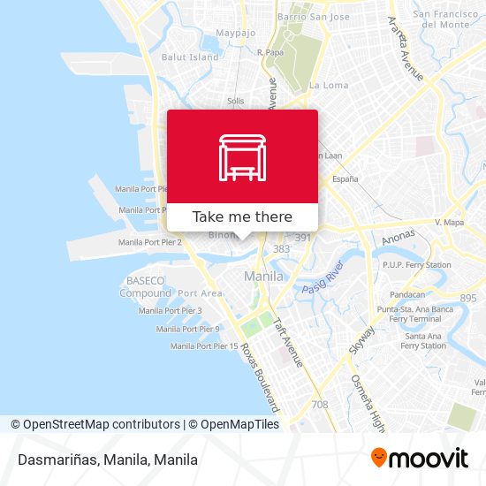 Dasmariñas, Manila map