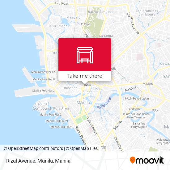 Rizal Avenue, Manila map