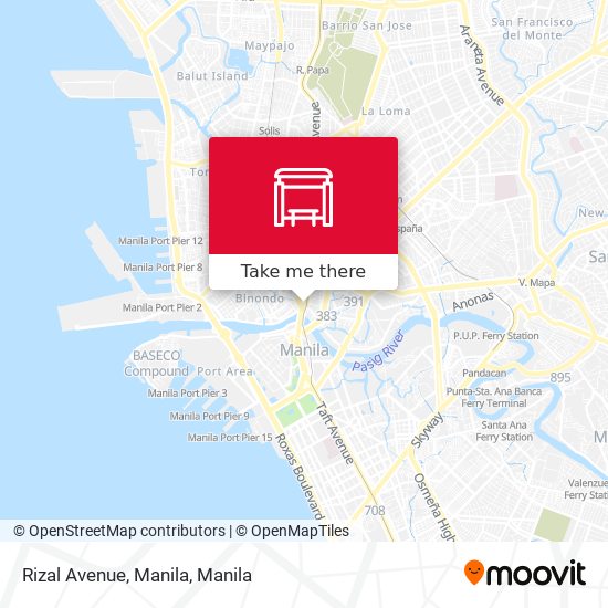 Rizal Avenue, Manila map