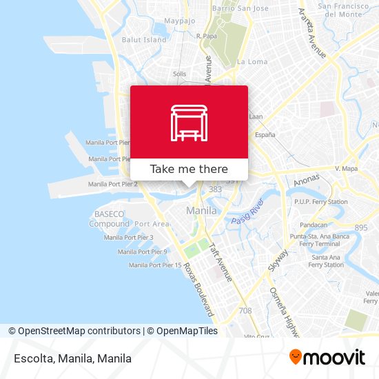 Escolta, Manila map