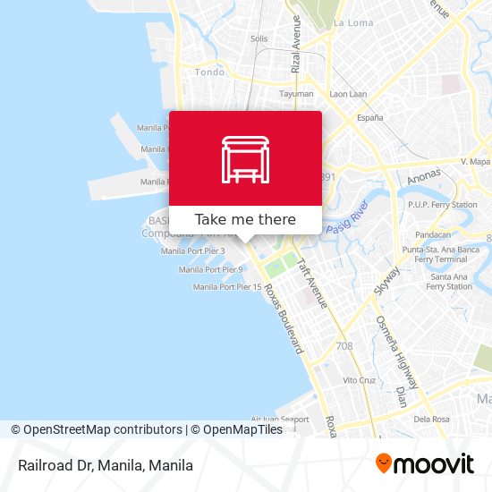 Railroad Dr, Manila map