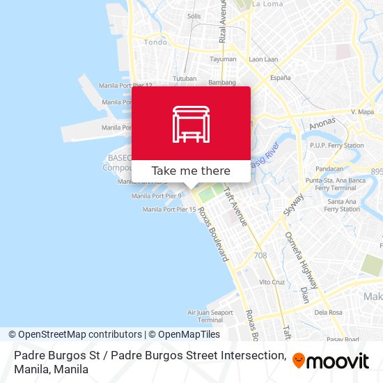 Padre Burgos St / Padre Burgos Street Intersection, Manila map