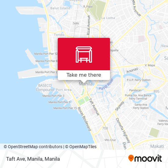 Taft Ave, Manila map