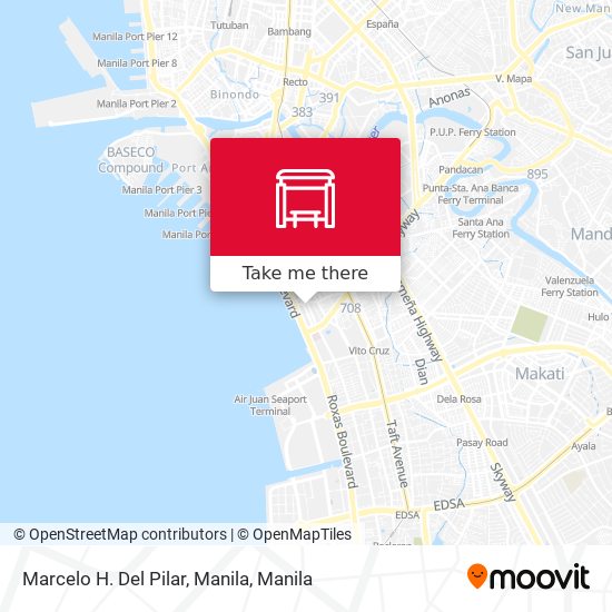 Marcelo H. Del Pilar, Manila map