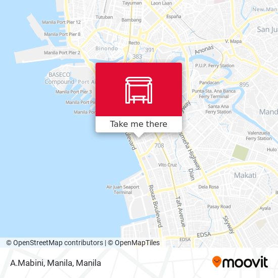 A.Mabini, Manila map