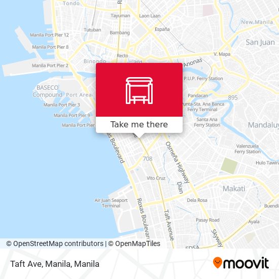 Taft Ave, Manila map