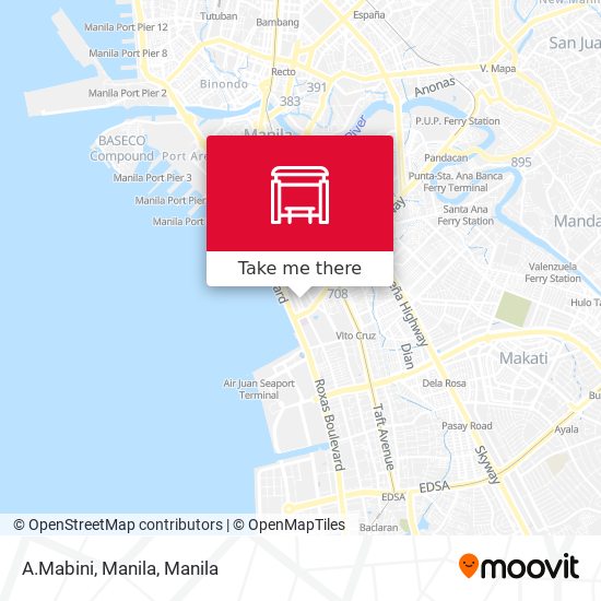 A.Mabini, Manila map