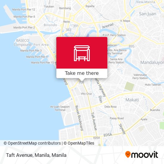 Taft Avenue, Manila map