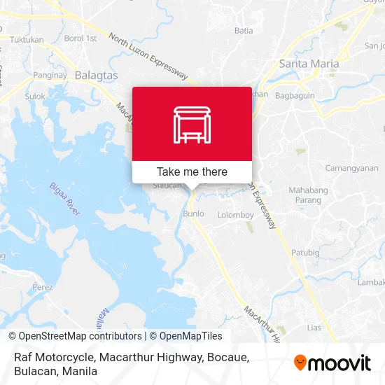 Raf Motorcycle, Macarthur Highway, Bocaue, Bulacan map