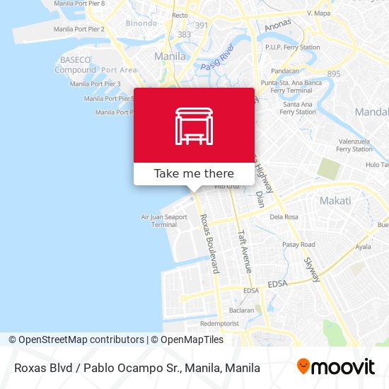 Roxas Blvd / Pablo Ocampo Sr., Manila map