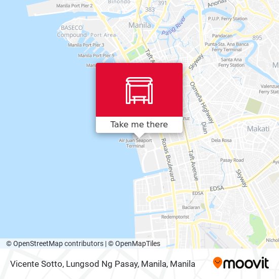 Vicente Sotto, Lungsod Ng Pasay, Manila map